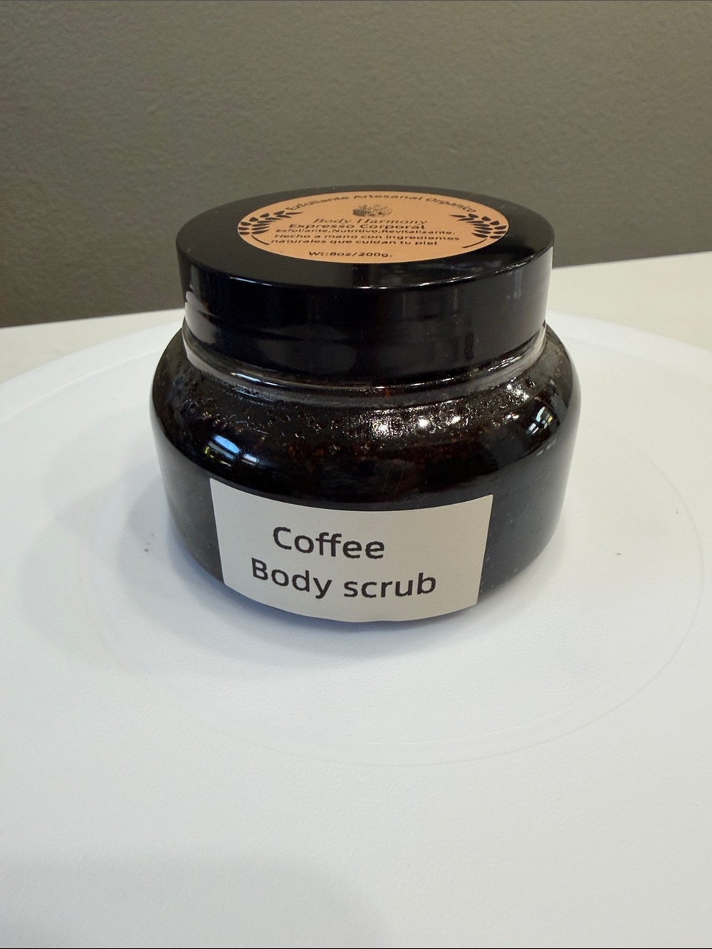 Organic Coffee Body Scrub - Black Jar